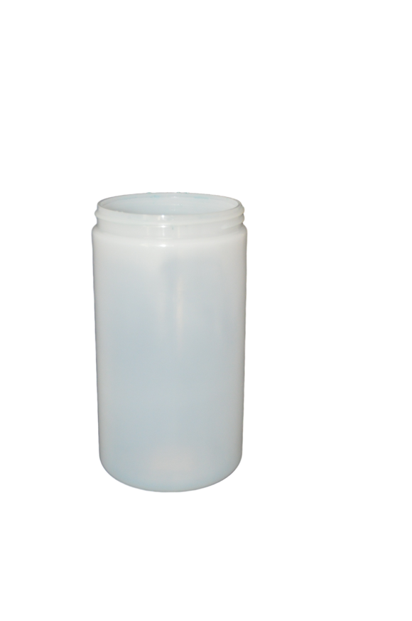 Jar 32 oz wide mouth HDPE 89mm natural (anti static)