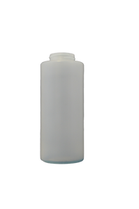 Bottle 12 oz cylinder round HDPE 38/400 short natural