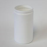 Jar 32 oz wide mouth HDPE 89mm white (anti static)