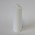 Load image into Gallery viewer, Bottle 16 oz cylinder round 24/410 white with view stripe