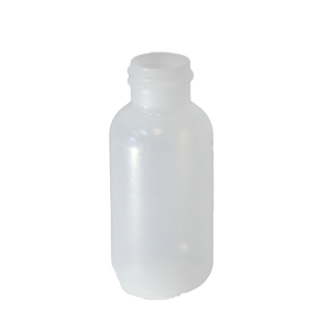 1 oz Boston Round bottle LDPE with a 20/410 neck in natural