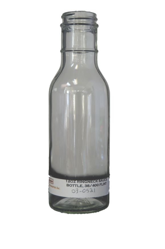 Buy Our bottles Food - 12oz Glass Ring Neck Sauce Bottles in Cases