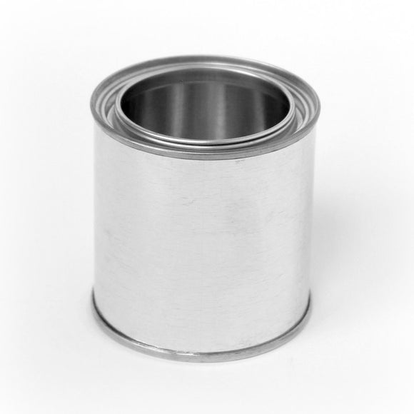 1/2 pint tin paint can unlined with plug