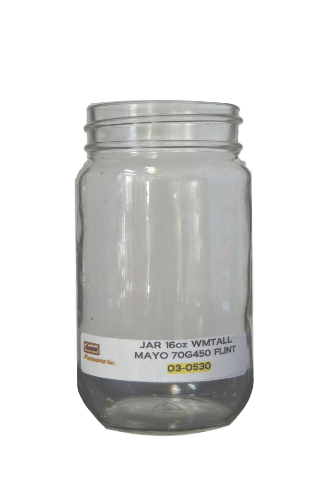 16 oz wide mouth Mayo jar 70G 450 – Amen Packaging