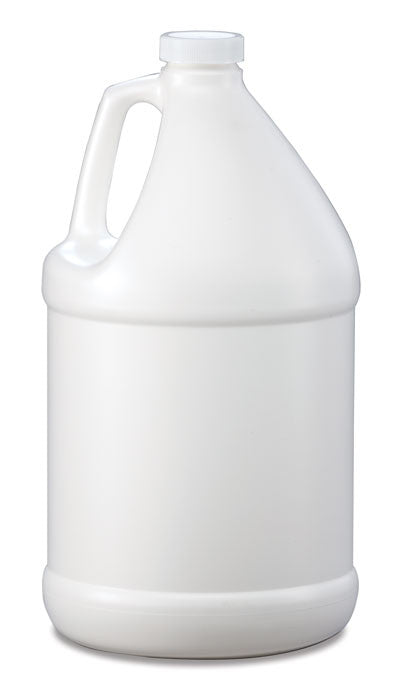 Bottle gallon round HDPE 38mm 4/1 reshipper white