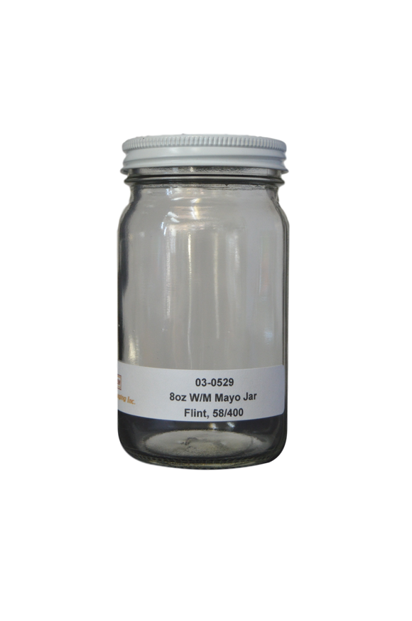 8 oz wide mouth mayo jar 58-400