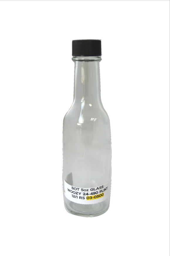 Bottle  5oz GLASS WOOZY 24-490 FLINT 12/1 RS (Case of 12)