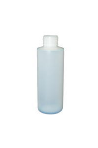 Bottle 4 oz cylinder round HDPE 24/410 natural