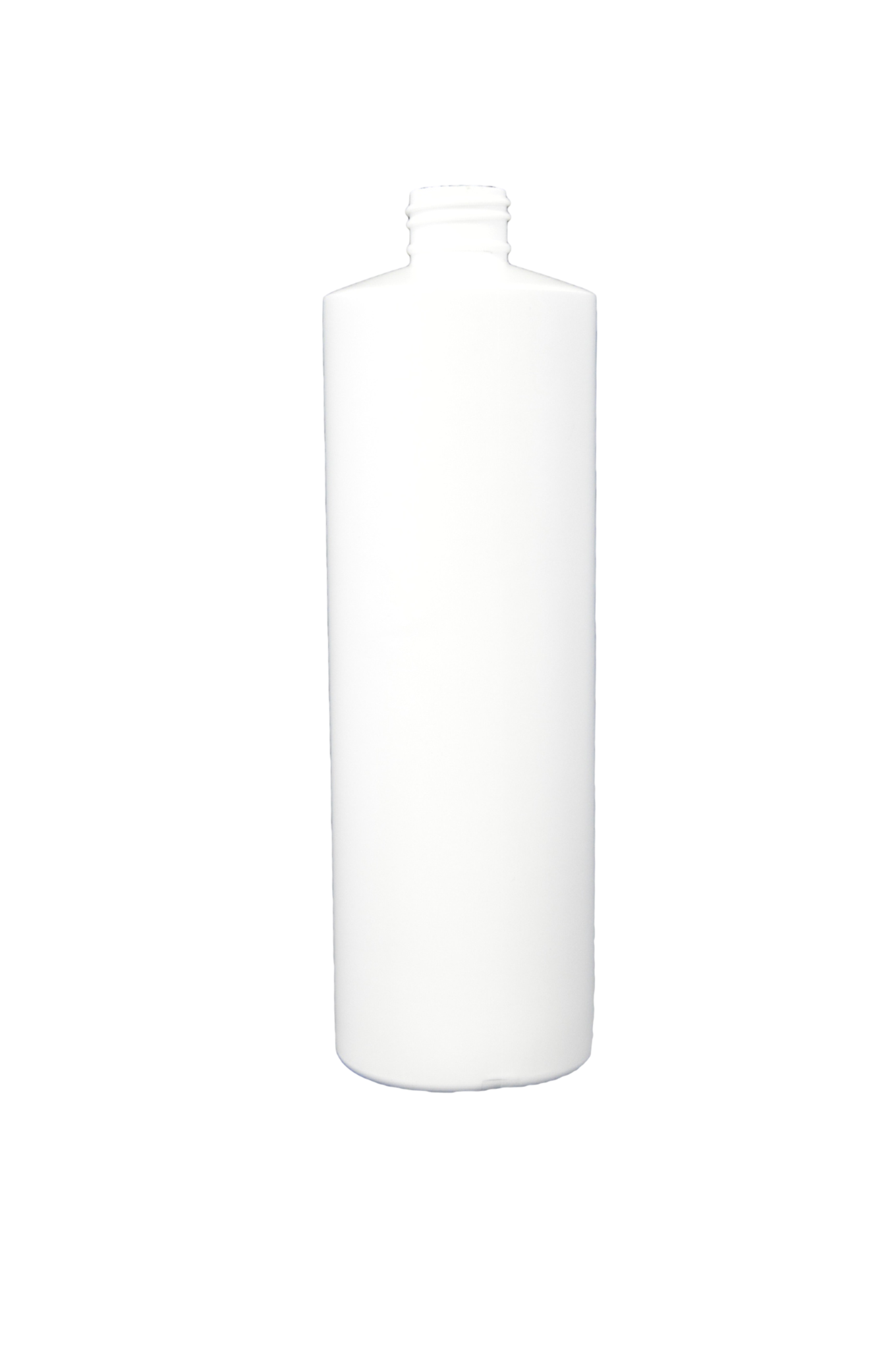 Bottle 16 oz cylinder round 24/410 white