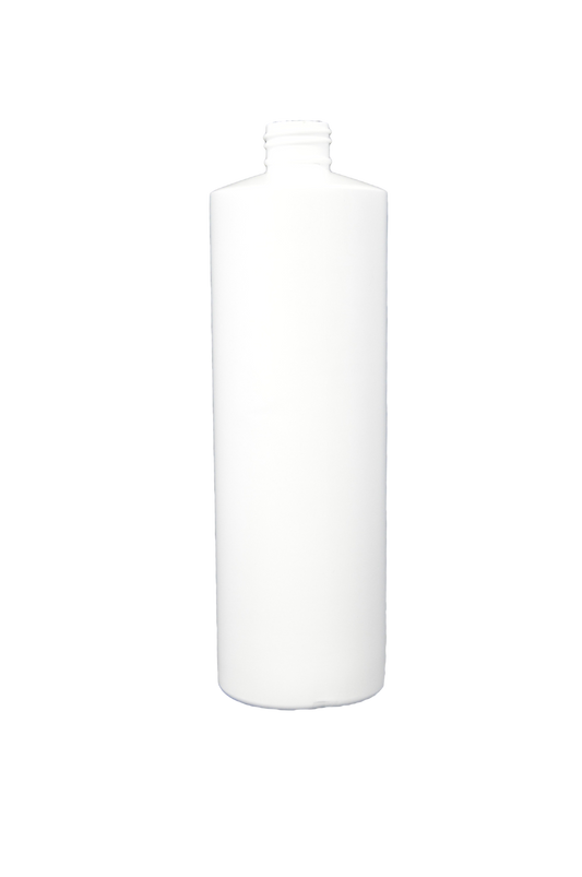 Bottle 16 oz cylinder round 24/410 white