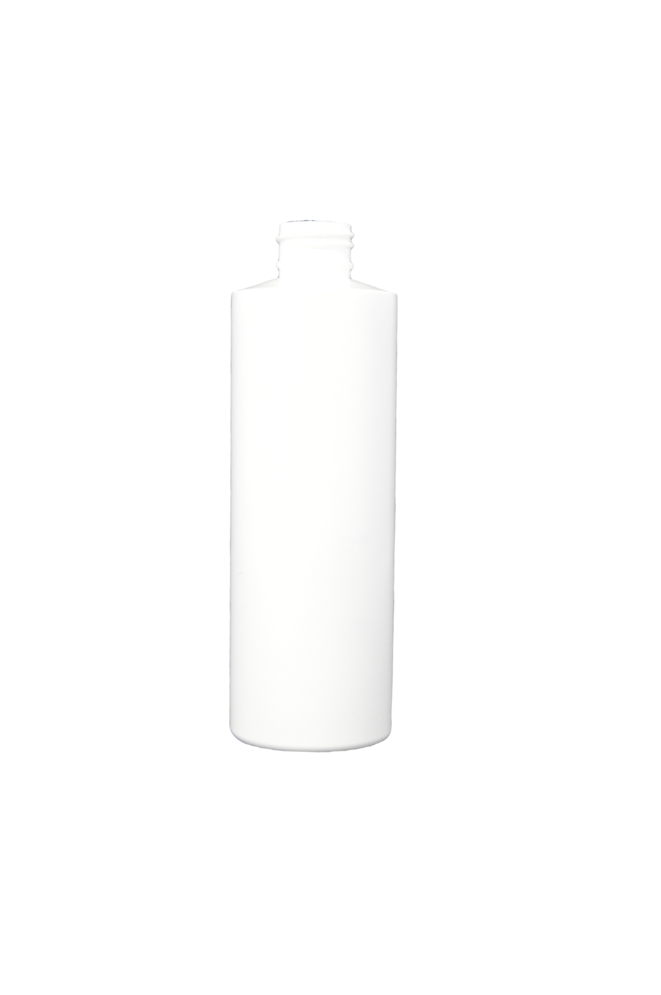 Bottle 4 oz cylinder round HDPE 24/410 white