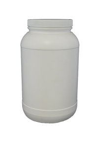 Jar gallon round HDPE 110M white