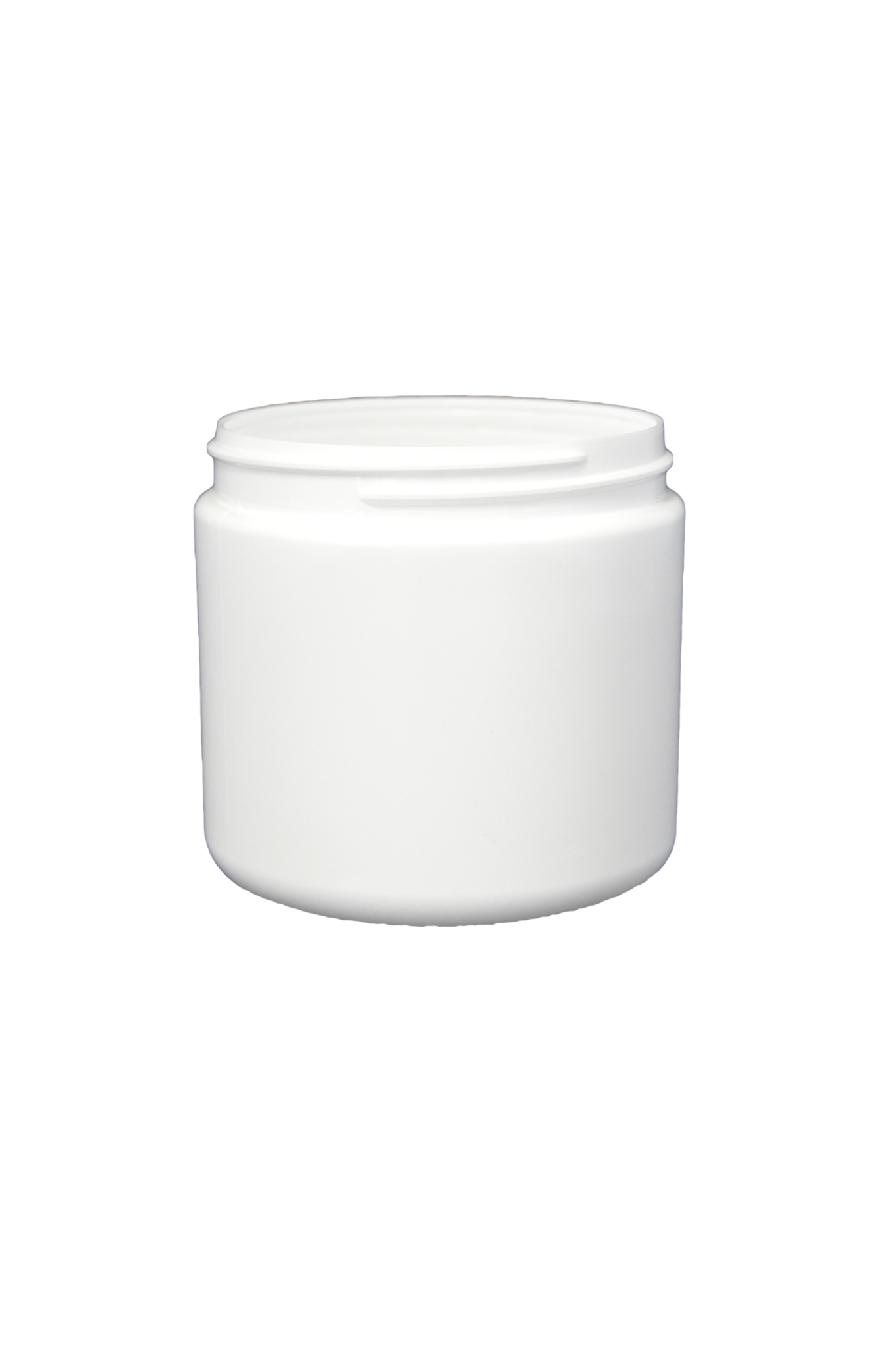 Jar 16 oz HDPE wide mouth 89/400 white (anti-static)