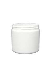 Jar 16 oz HDPE wide mouth 89/400 white (anti-static)