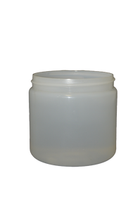 Jar 16 oz HDPE wide mouth 89/400 natural (anti-static)