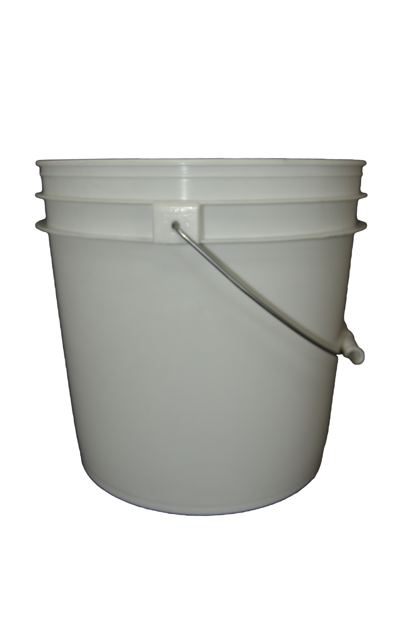Three and half gallon HDPE plastic pail white