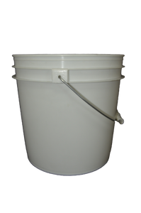 Three and half gallon HDPE plastic pail white