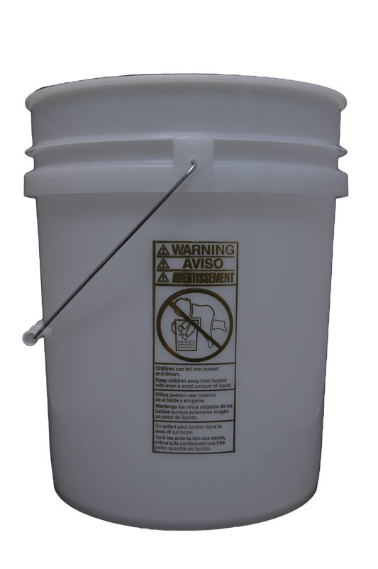 Five gallon UN Rated Natural Plastic Pail