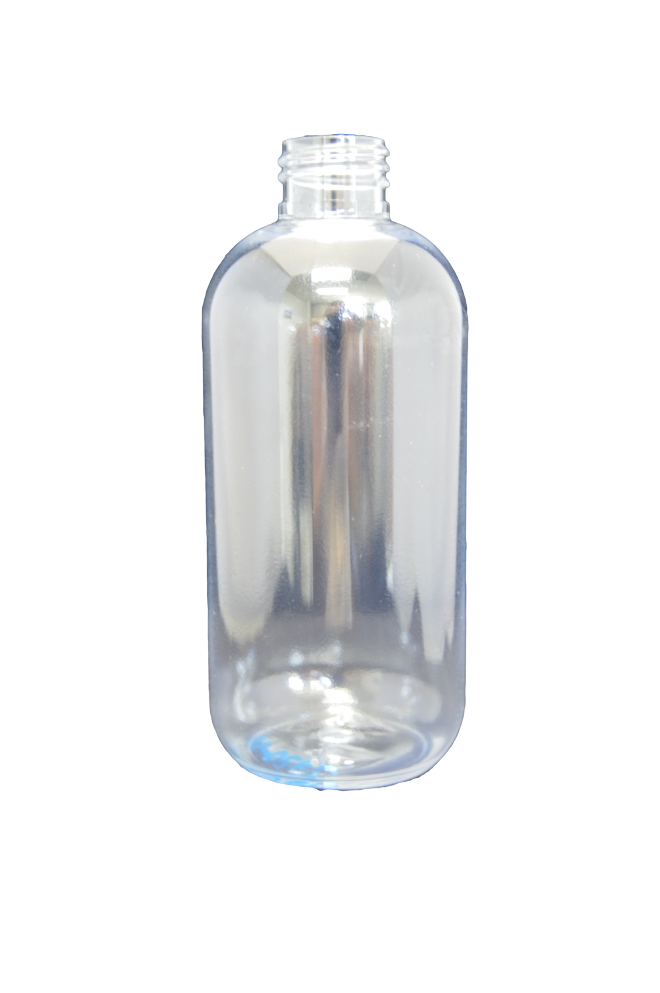 Bottle 8 oz Boston round PET 24/410 clear