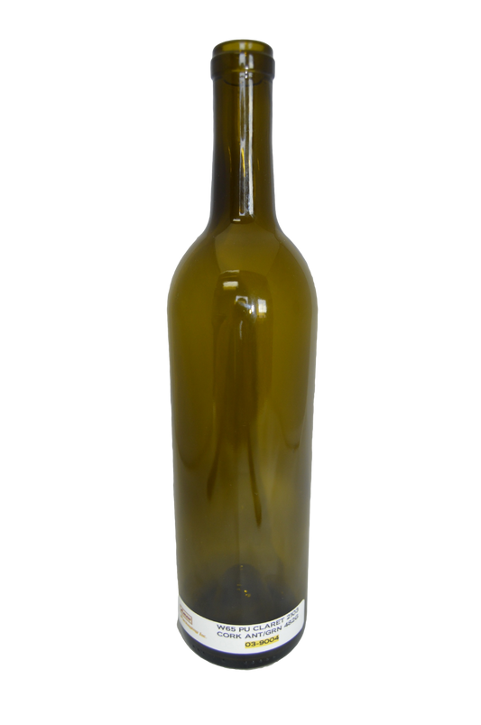 Claret Push Up Cork Antique Green  750 ML  W65  (Case of 12)