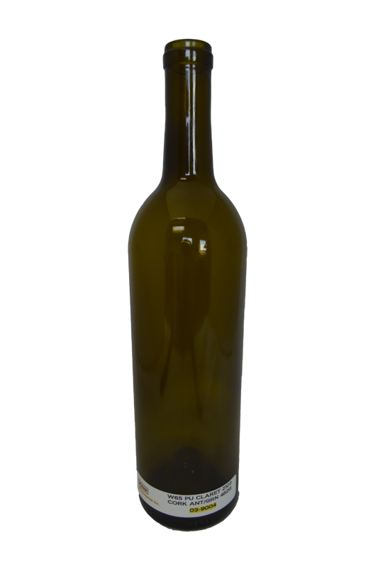 Claret Flat Bottom Cork Antique Green W5 (Case of 12)
