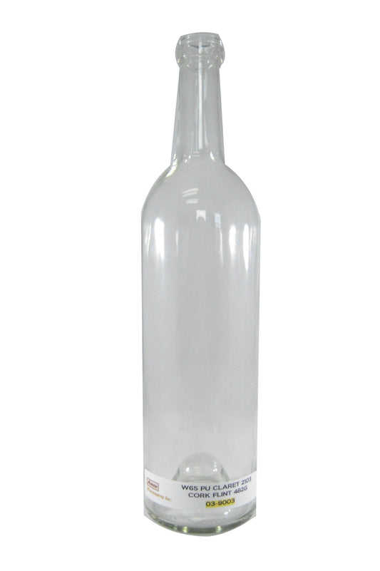 Claret Push Up Cork Flint 750 ML  W65  (Case of 12)
