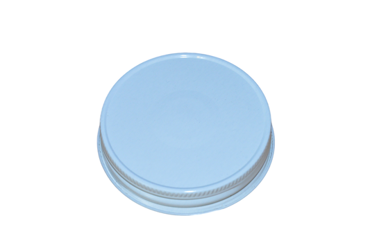 CAP 70G450 METAL WHITE WITH SAFTEY BUTTON & PLASTISOL
