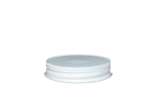 CAP 70G450 METAL WHITE WITH SAFTEY BUTTON & PLASTISOL
