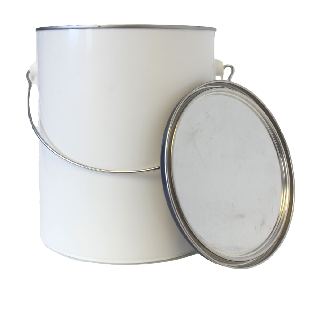 1 gallon polypropylene paint can with plug and bail
