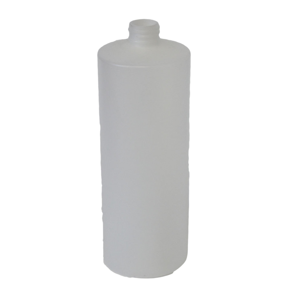 Bottle 32 oz cylinder round HDPE 28/400 Natural