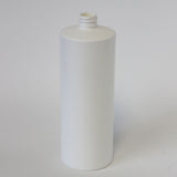 Bottle 32 oz cylinder round HDPE 28/410 White