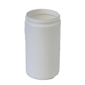Jar 32 oz wide mouth HDPE 89mm white (anti static)