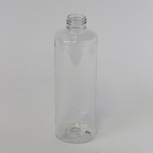 Bottle 8 oz cylinder round OPET 24/410 clear