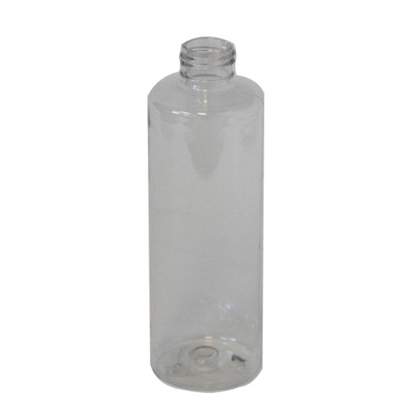 Bottle 8 oz cylinder round OPET 24/410 clear