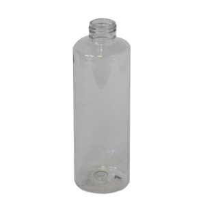 Bottle 8 oz cylinder round OPET 24/410 clear
