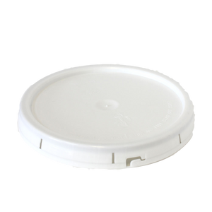 1 gallon HDPE plastic pail cover tear tab white