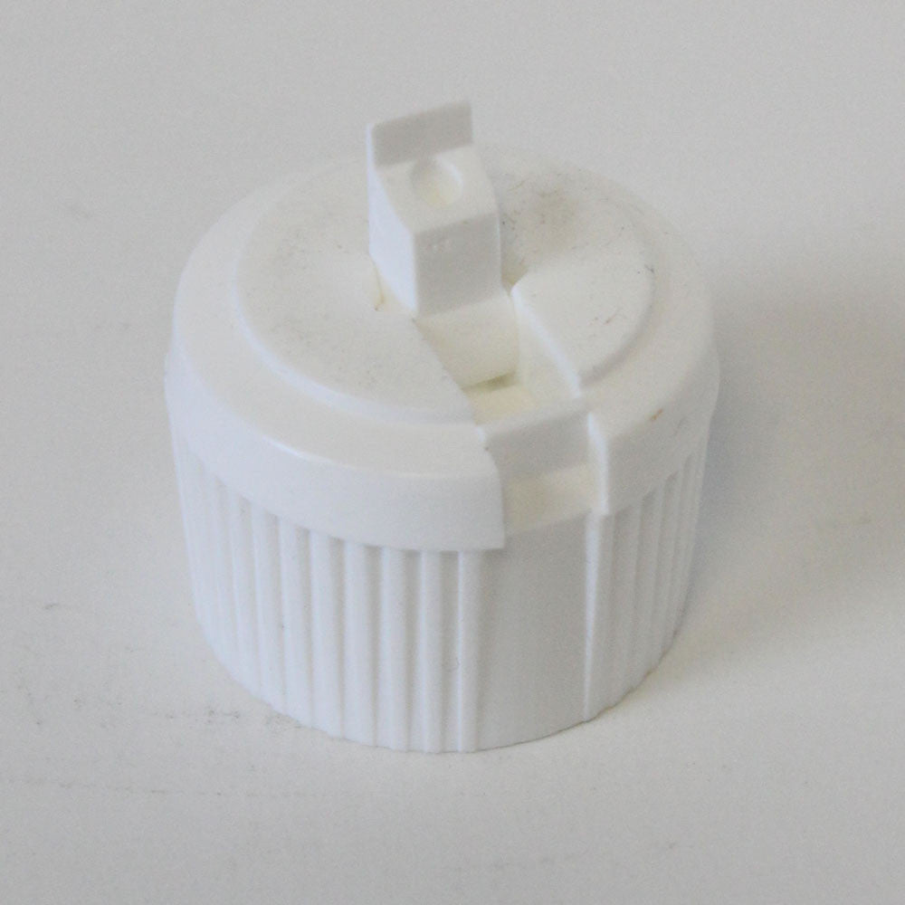 Cap 28-400 Poly top white