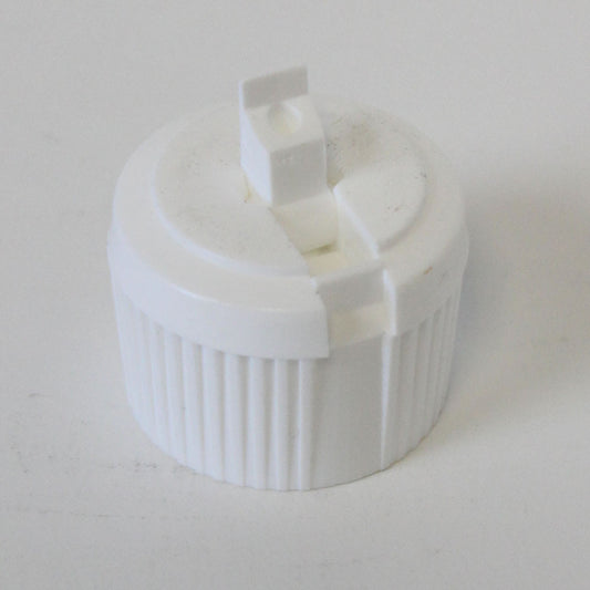 Cap 28-400 Poly top white