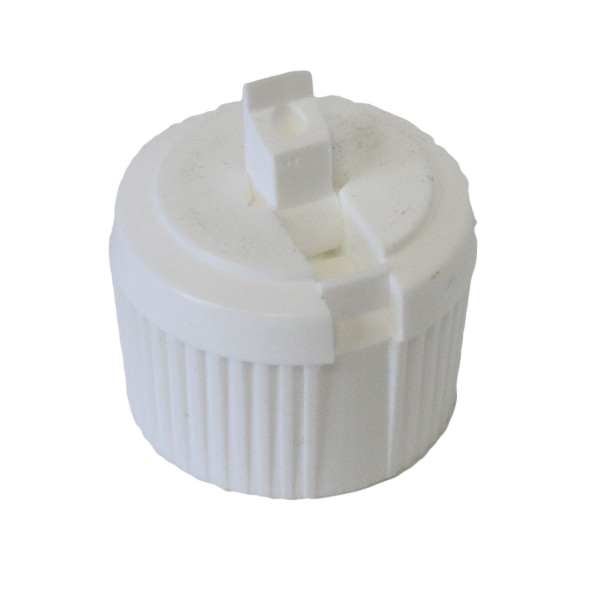 Cap 28-400 Poly top white