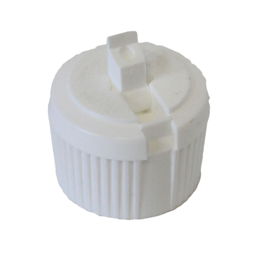 Cap 28-400 Poly top white