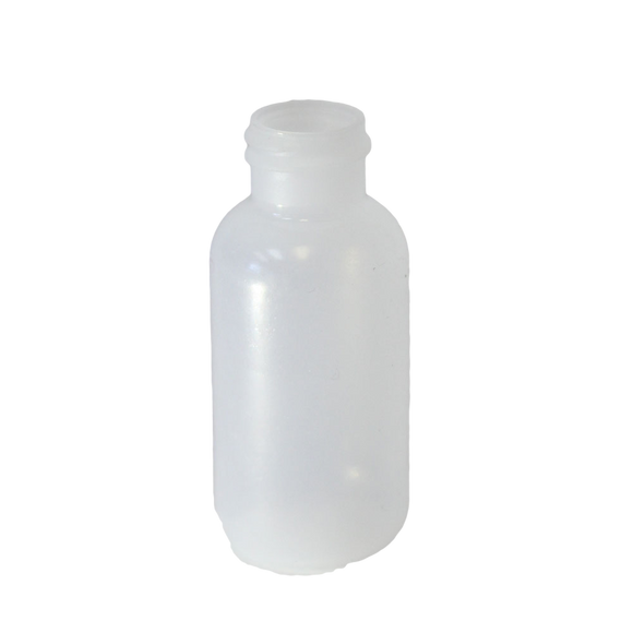 1 oz Boston Round bottle LDPE with a 20/410 neck in natural