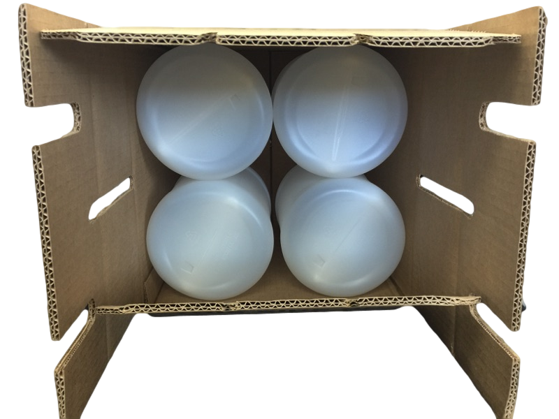 Bottle gallon round HDPE 38 mm 4/1 reshipper UN# 4G/Y25.9/S NATURAL