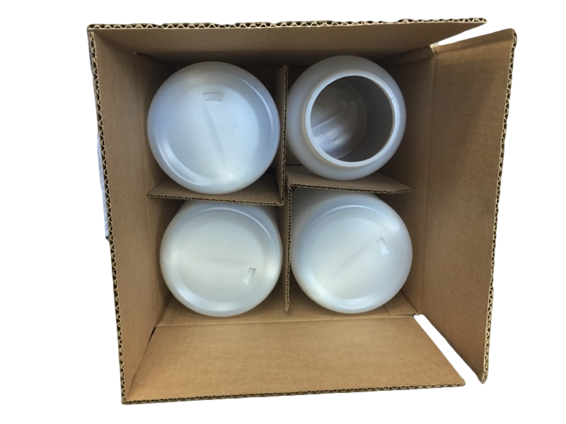 Jar gallon round HDPE 110M 4/1 reshipper Natural
