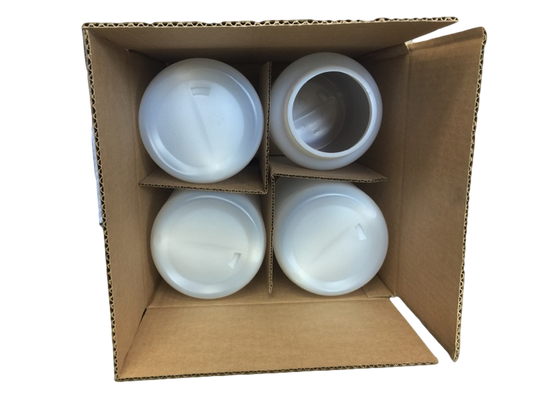 Jar gallon round HDPE 110M 4/1 reshipper Natural
