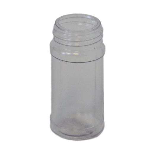 Jar 4 oz PVC spice jar 43/485 clear
