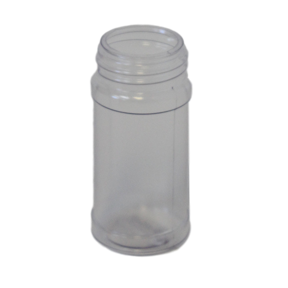 6 oz Clear Glass Square Spice Jar 43-485 Neck Finish
