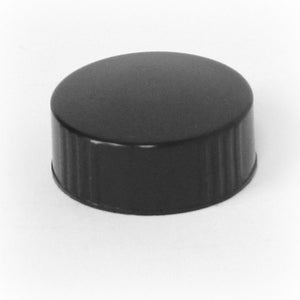 Cap 33-400 phenolic poly seal cap with cone insert in black