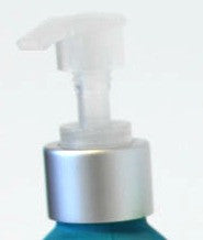 Silver Lotion Pump 24-410 with natural actuator